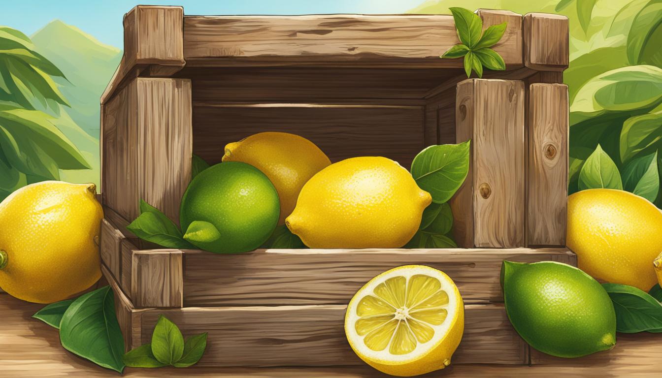 Amalfi Lemon in a wooden crate