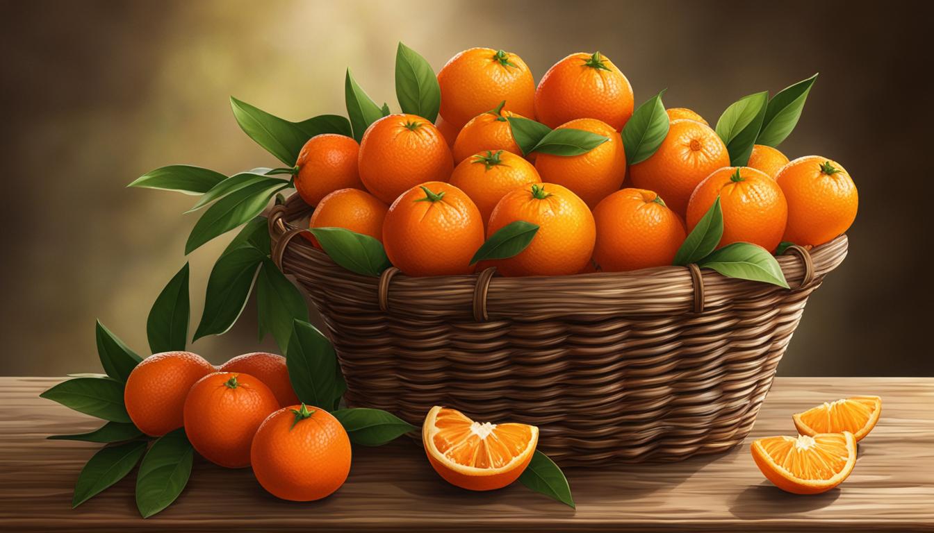 Clementines in a basket