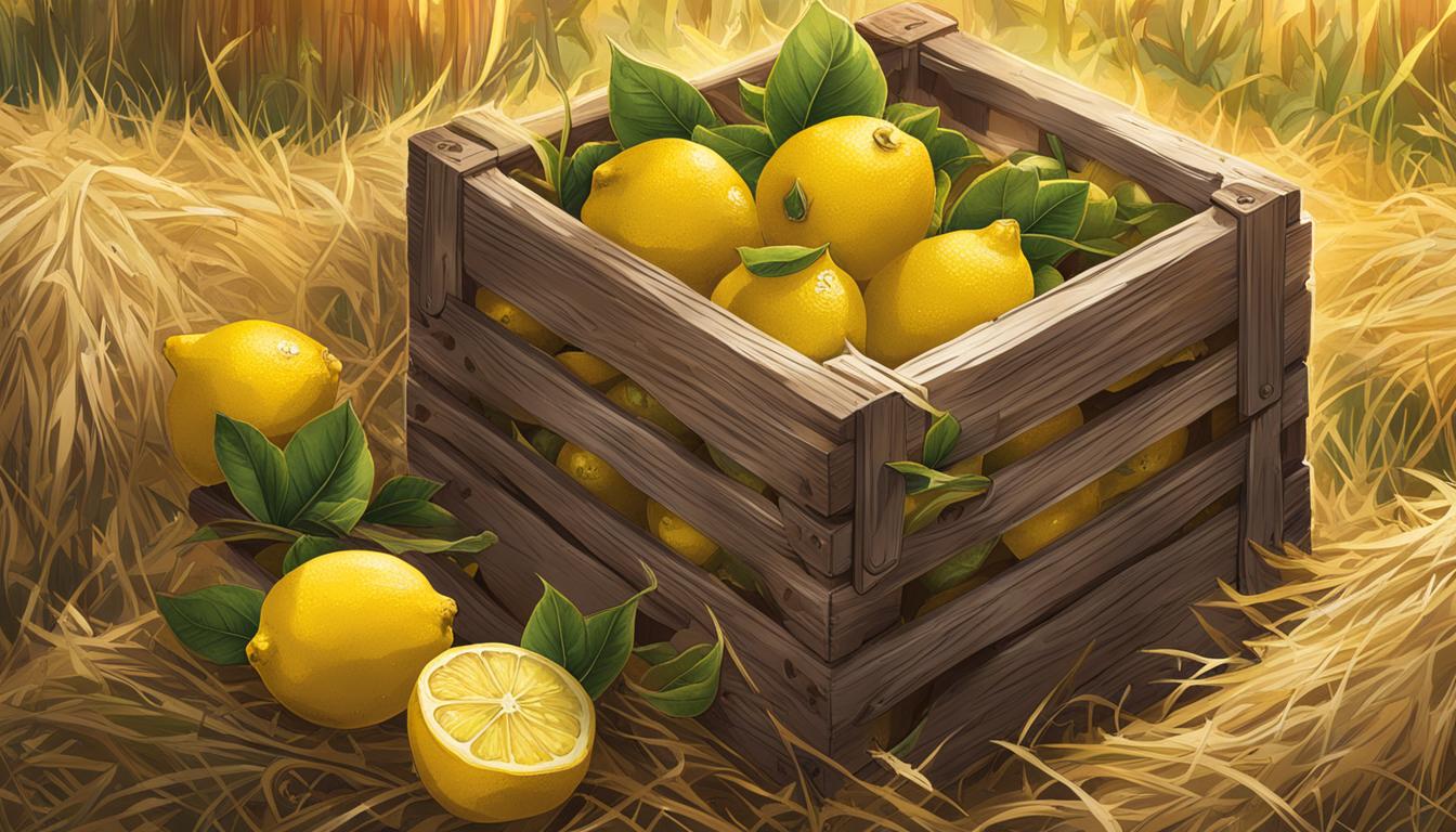 Corsican Lemons in a storage box