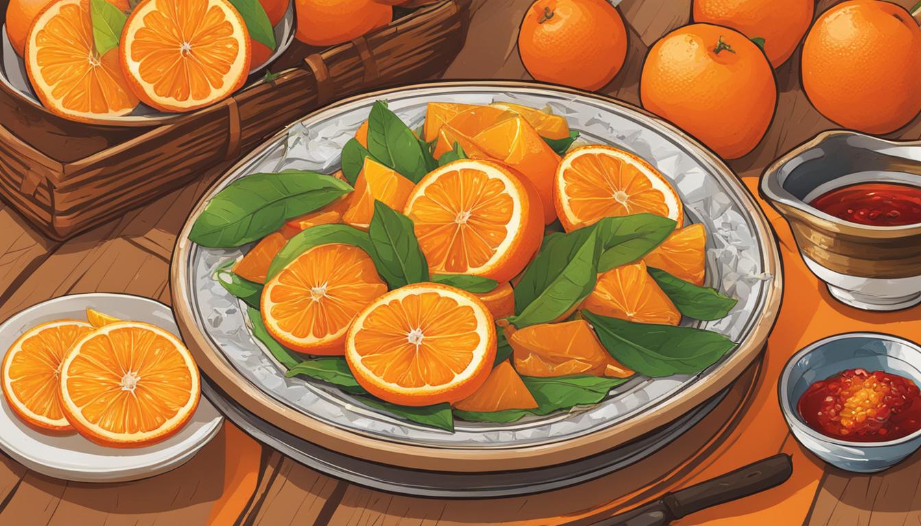 Khasi Oranges on a plate