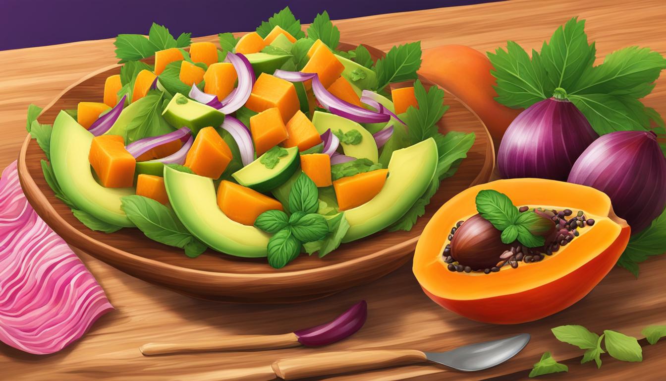 Papaya and Avocado Salad