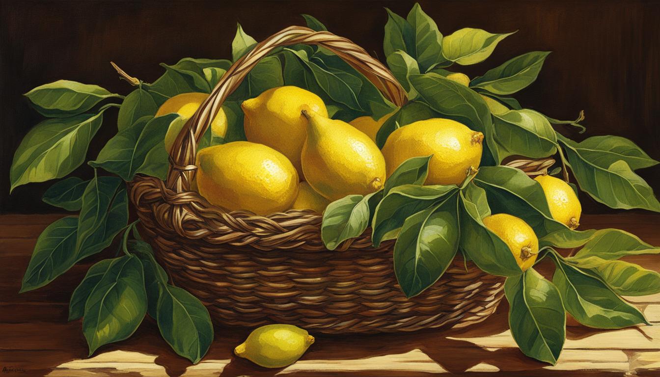 Perrine Lemons in a basket