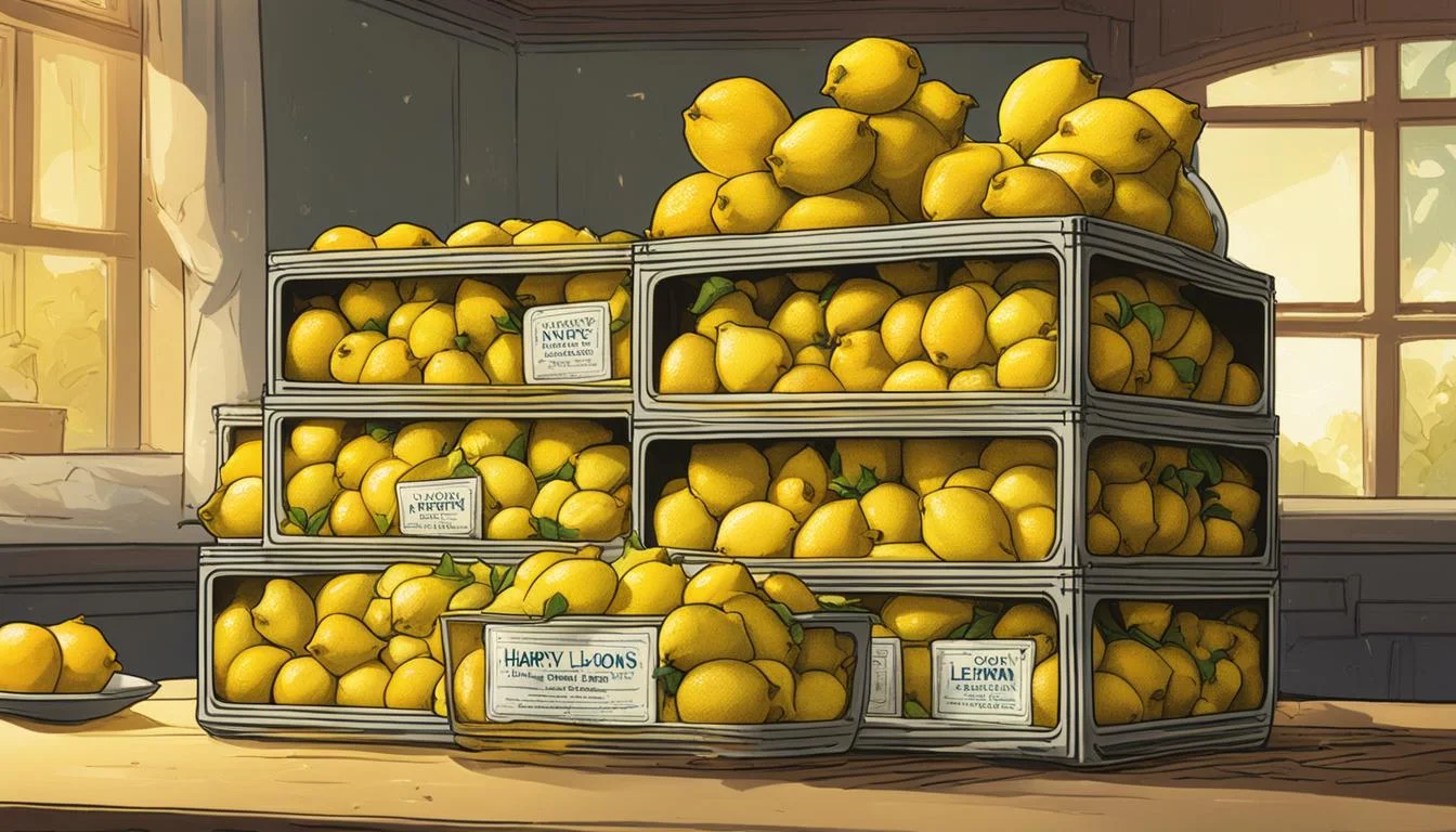 Storing Harvey Lemons