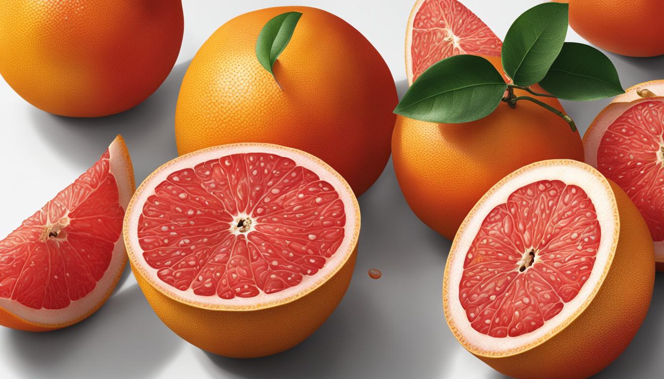 fresh grapefruit