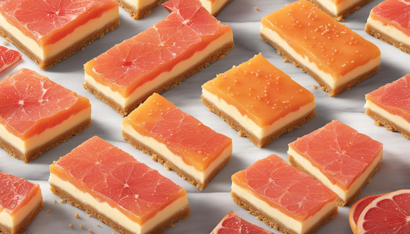 grapefruit cheesecake bars